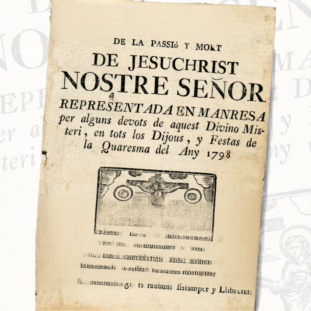 Exposició: “La Passió de 1798. Primers llibres impresos a Manresa“   
