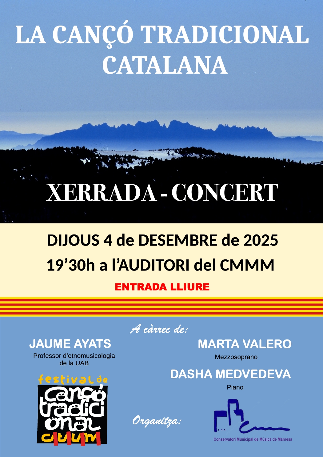 XERRADA-CONCERT dedicat a  LA CANÇÓ TRADICIONAL CATALANA