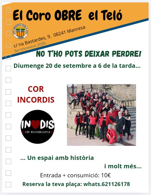 EL CORO OBRE EL TELÓ AMB COR INCORDIS