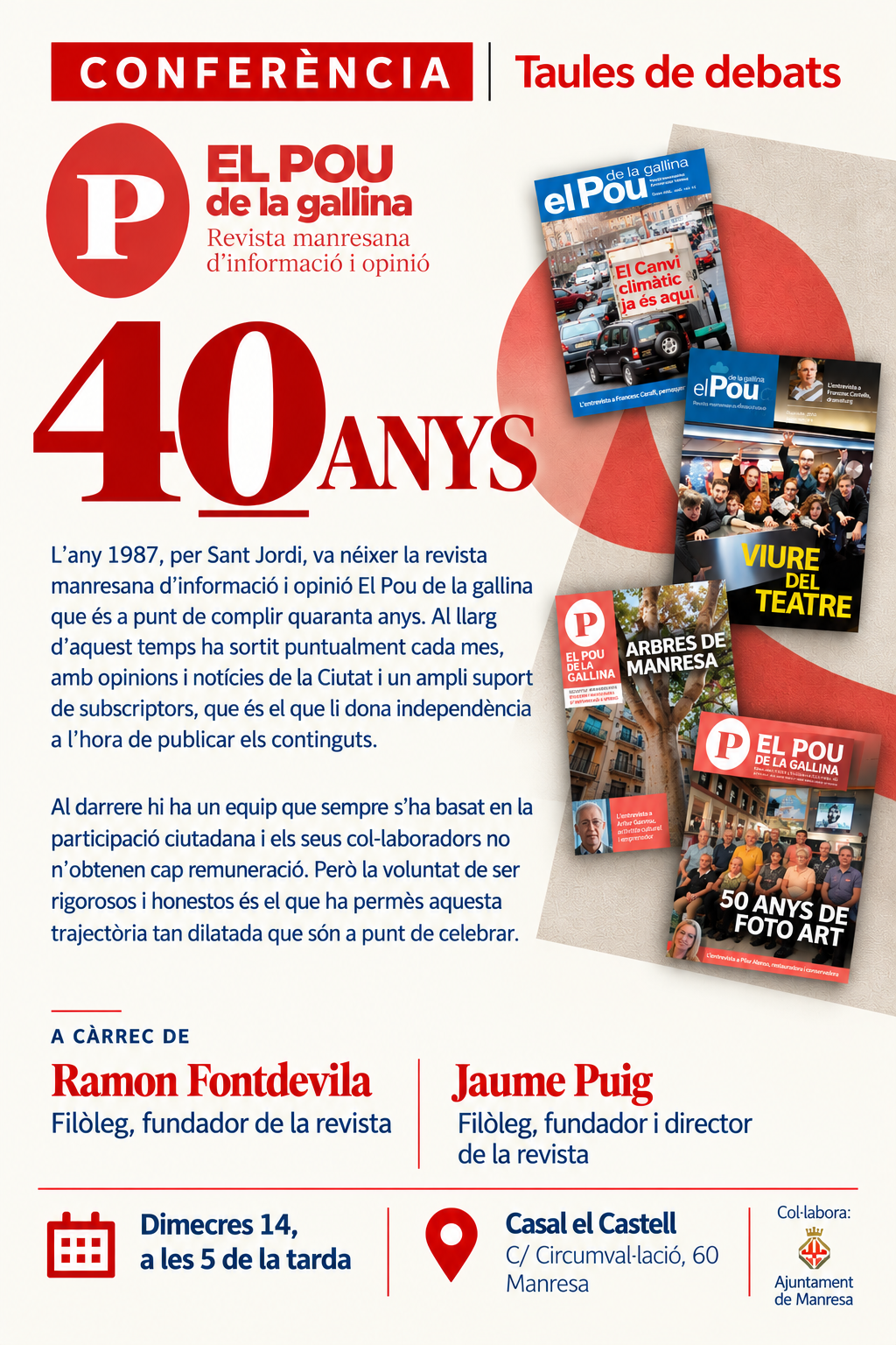 Conferència 40 anys del Pou de la Gallina