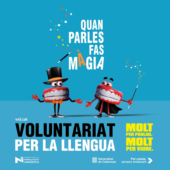 QUAN PARLES FAS MÀGIA: participa en el Voluntariat per la llengua!