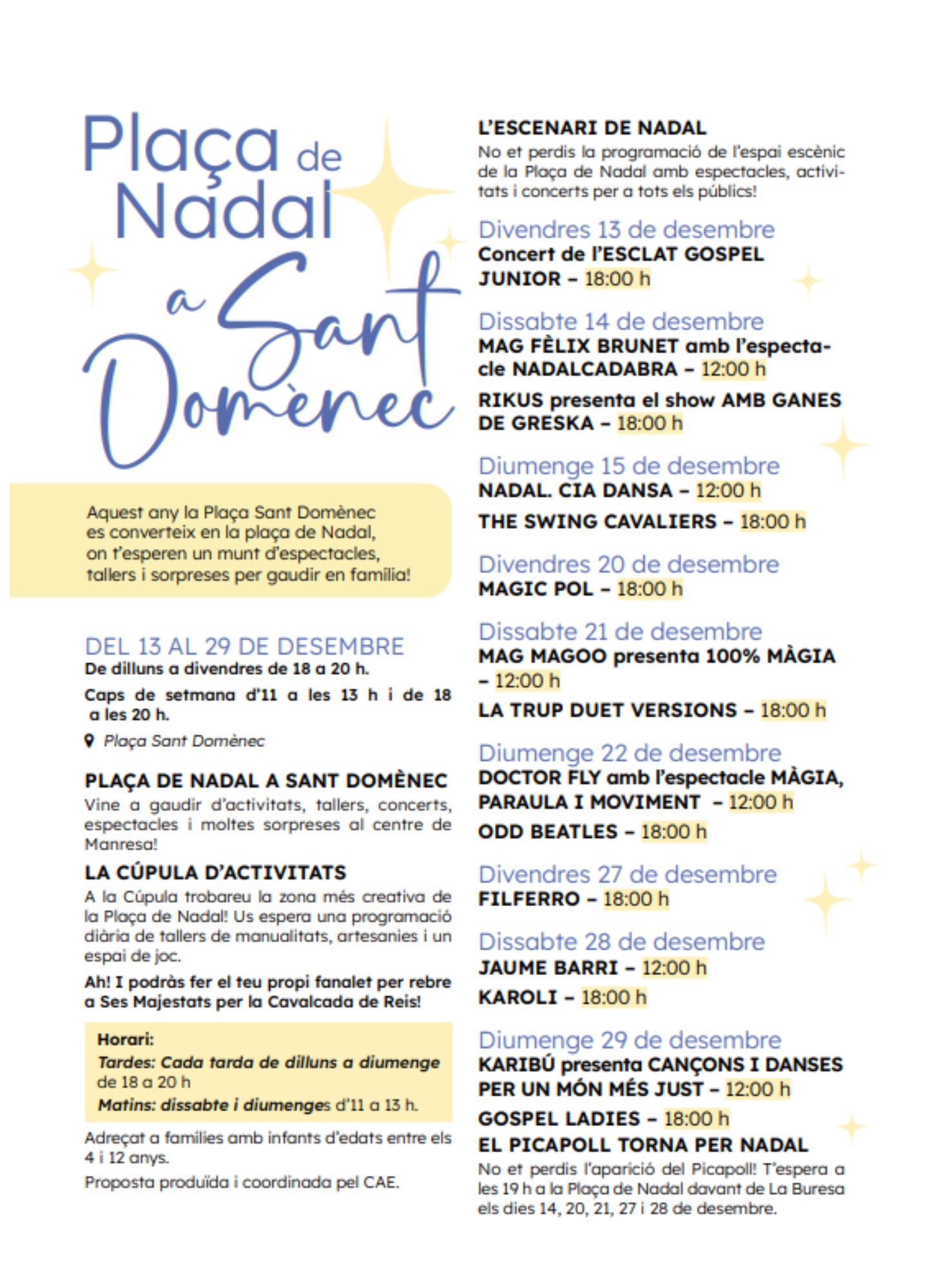SANT DOMÈNEC | PLAÇA DE NADAL 2024