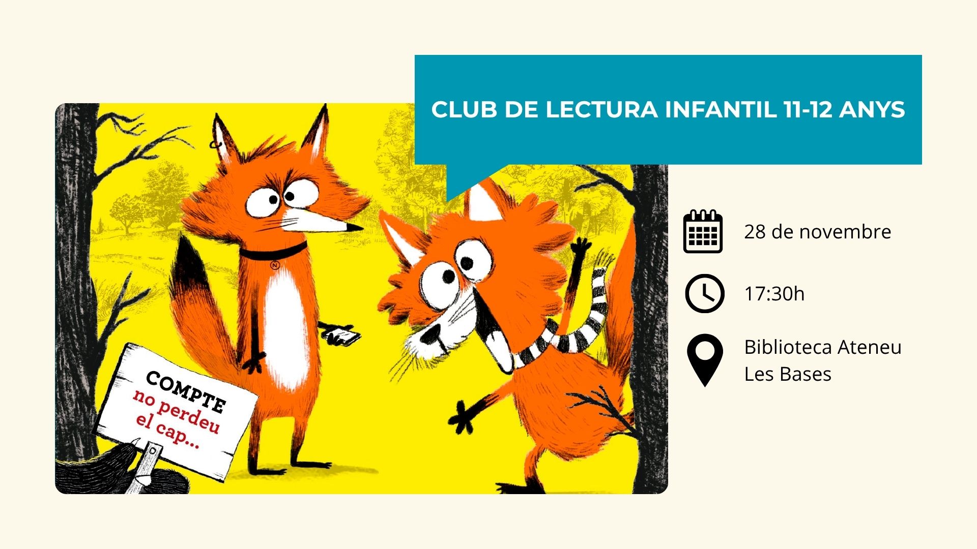 Club de Lectura. Infants d'11 a 12 anys