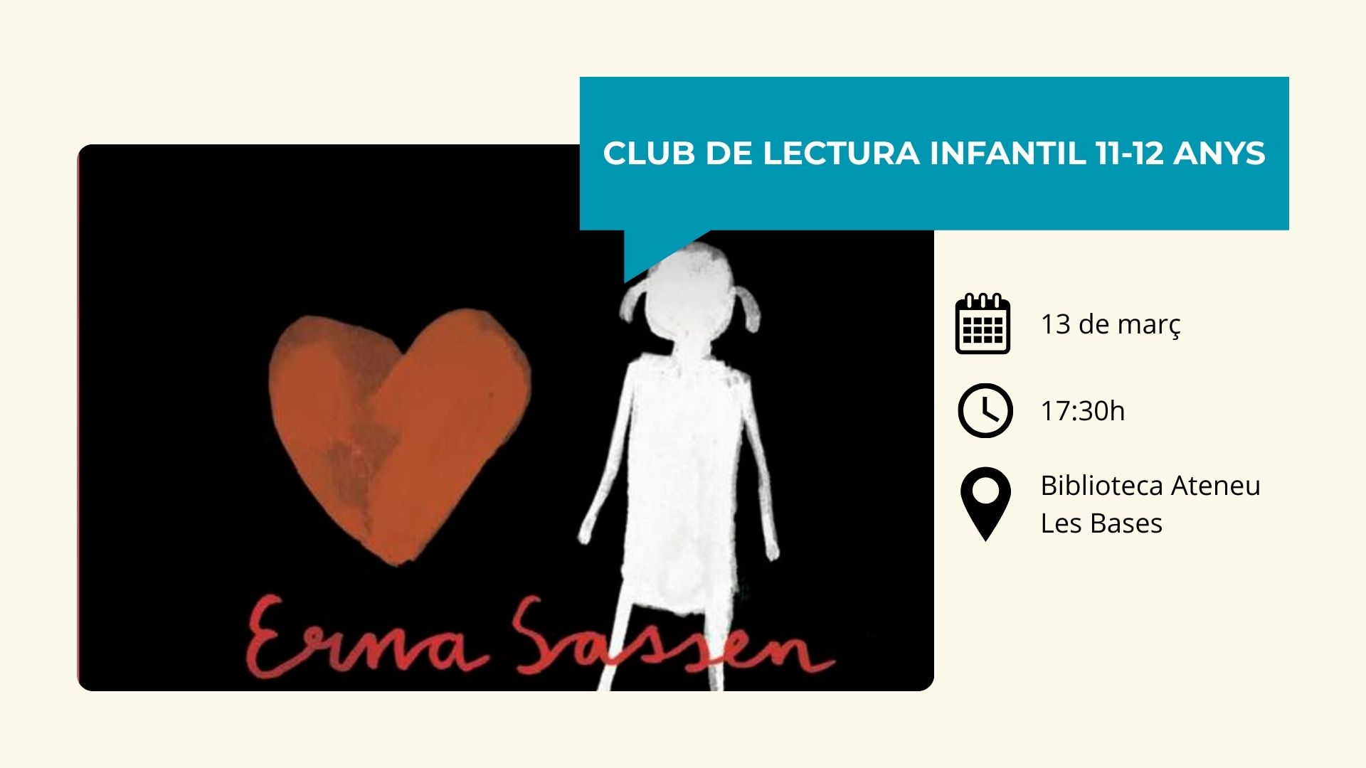 Club de Lectura. Infants d'11 a 12 anys