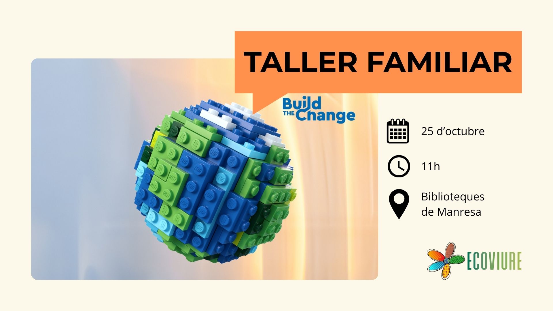 ECOVIURE. Taller familiar de LEGO Build The Change