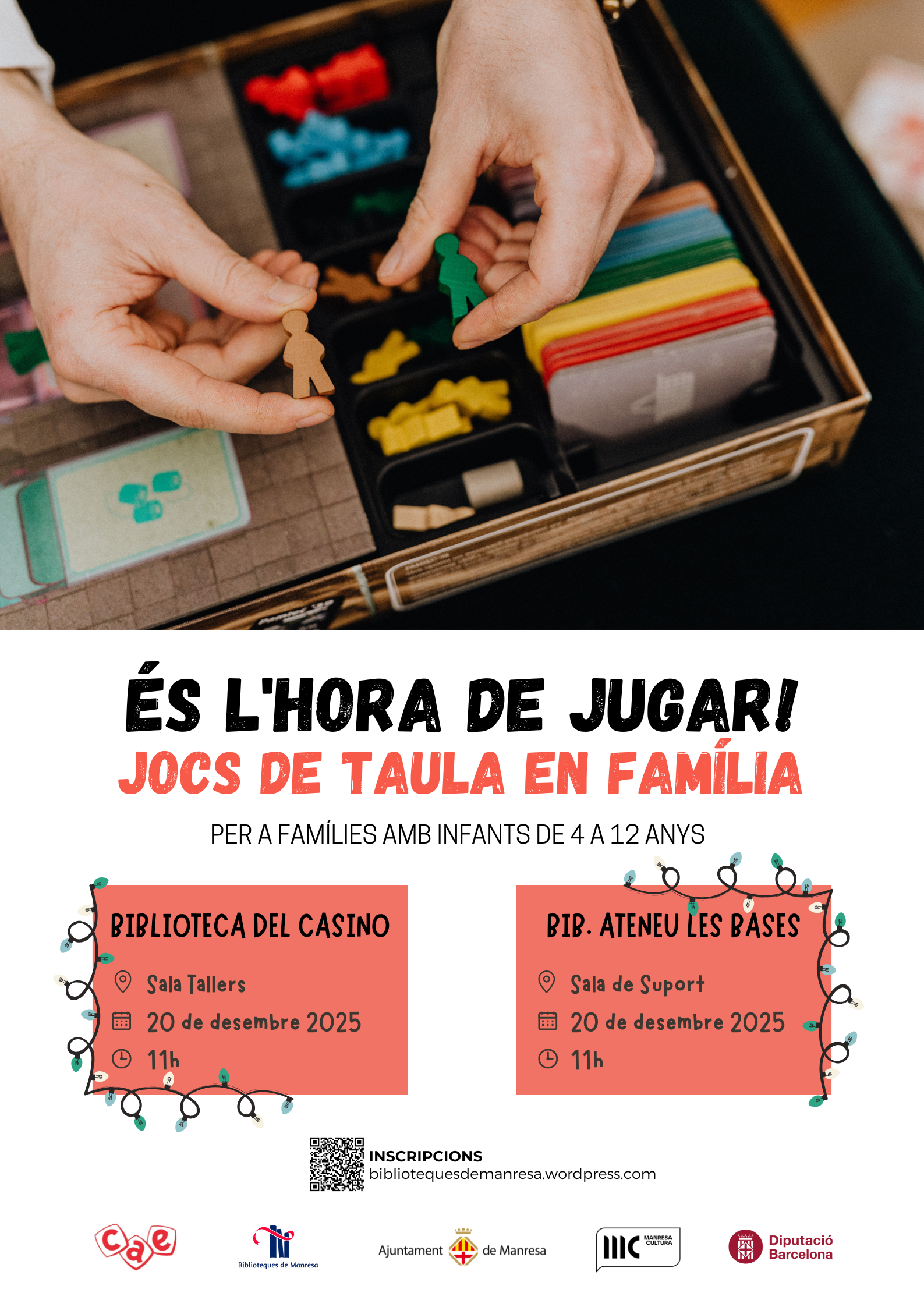 És l’hora de jugar. Jocs de taula en família per Nadal
