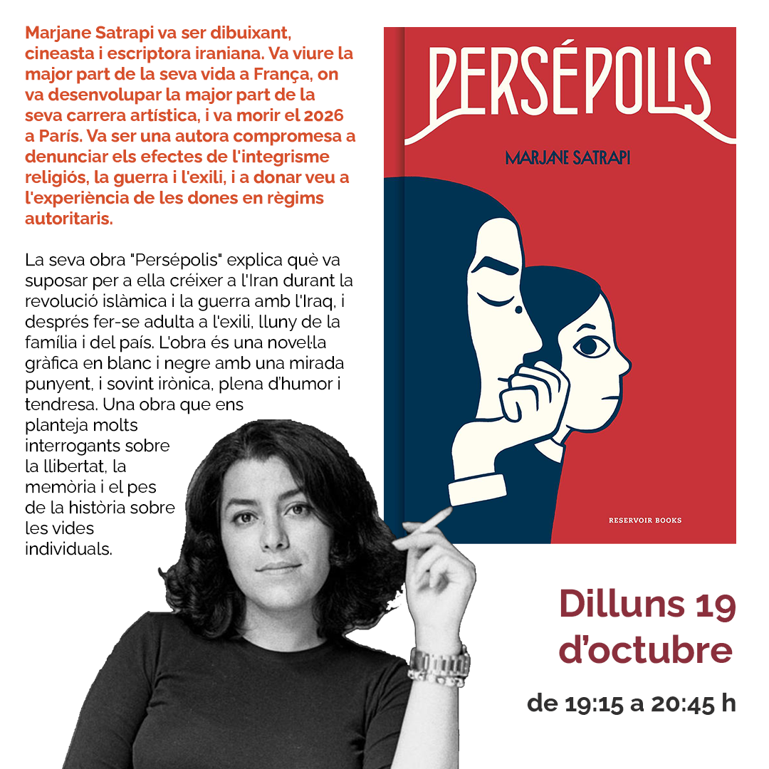 Club de lectura de novel·la gràfica: “Persépolis”, Marjane Satrapi
